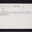 Eslie, NO79SW 16, Ordnance Survey index card, Recto