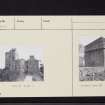Benholm Castle, NO87SW 15, Ordnance Survey index card, Recto