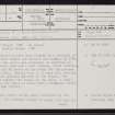 Nave Island, NR27NE 1, Ordnance Survey index card, page number 1, Recto