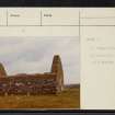Islay, Kilnave, Kilnave Chapel And Cross, NR27SE 1, Ordnance Survey index card, page number 1, Recto