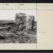 Islay, Carragh Bhan, NR34NW 7, Ordnance Survey index card, page number 1, Recto