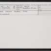 Texa, Cnocan Molach, NR34SE 4, Ordnance Survey index card, Recto