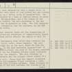 Balloch Hill, NR61NE 8, Ordnance Survey index card, page number 2, Verso