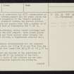 Balloch Hill, NR61NE 8, Ordnance Survey index card, page number 4, Verso