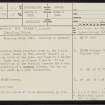 Gigha, Carragh An Tarbert, NR65SE 22, Ordnance Survey index card, page number 1, Recto