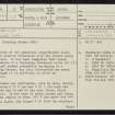 Macharioch, NR70NW 5, Ordnance Survey index card, page number 1, Recto