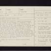 Duntrune Castle, NR79NE 3, Ordnance Survey index card, page number 1, Recto