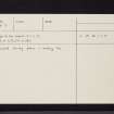 Ardifuir, NR79NE 9, Ordnance Survey index card, page number 2, Verso