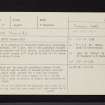 Kilmory Oib, NR79SE 19, Ordnance Survey index card, page number 1, Recto