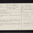 Arran, Druid, NR83NE 1, Ordnance Survey index card, page number 1, Recto
