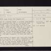 Escart, NR86NW 2, Ordnance Survey index card, page number 1, Recto