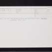 Stonefield, NR87SE 8, Ordnance Survey index card, Recto