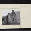 Kilmartin, Kilmartin Castle, NR89NW 7, Ordnance Survey index card, Recto