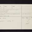 Kilmartin Glebe, NR89NW 9, Ordnance Survey index card, page number 2, Verso