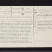 Bute, Glenvoidean 2, NR97SE 2, Ordnance Survey index card, page number 1, Recto