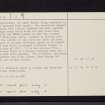 Bute, Glenvoidean 2, NR97SE 2, Ordnance Survey index card, page number 2, Verso
