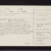 Kilmodan Church, NR98SE 5, Ordnance Survey index card, page number 1, Recto