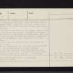 Crarae Garden, NR99NE 6, Ordnance Survey index card, page number 2, Verso