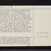 Bute, Little Dunagoil, NS05SE 14, Ordnance Survey index card, page number 2, Verso