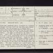 Bute, Glecknabae, NS06NW 8, Ordnance Survey index card, page number 1, Recto