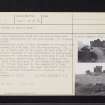 Ardenslate, 'Castle Crawford', NS17NE 2, Ordnance Survey index card, page number 2, Verso