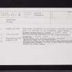 Lochspouts, NS20NE 8, Ordnance Survey index card, Recto