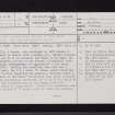 Courthill, Dalry, NS24NE 3, Ordnance Survey index card, page number 1, Recto