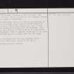 Knockrivoch Mount, NS24NE 13, Ordnance Survey index card, page number 2, Verso