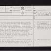 Stevenston Sands, NS24SE 20, Ordnance Survey index card, page number 1, Recto
