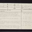 Ardeer House, NS24SE 22, Ordnance Survey index card, page number 1, Recto