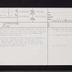 Woodside, NS24SE 34, Ordnance Survey index card, page number 1, Recto