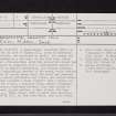 Ardrossan, Cannon Hill, NS24SW 9, Ordnance Survey index card, page number 1, Recto