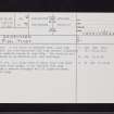 Ardrossan, Burnfoot Bridge, NS24SW 26, Ordnance Survey index card, page number 1, Recto