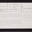 Glen Mount, Bush Glen, NS25SW 10, Ordnance Survey index card, page number 1, Recto