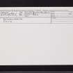 Auchengaich, NS28NE 11, Ordnance Survey index card, Recto