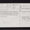 Glen Fruin, NS29SE 2, Ordnance Survey index card, page number 1, Recto