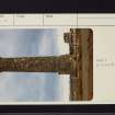 Prestwick, Shaw Monument, NS32NE 8, Ordnance Survey index card, page number 1, Recto