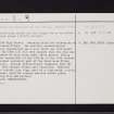 Ayr, Kirk Port, Auld Kirk Of Ayr, NS32SW 7, Ordnance Survey index card, page number 2, Verso