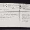Ayr, Sea Port, NS32SW 29, Ordnance Survey index card, page number 1, Recto