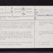 Irvine, Fullarton, NS33NW 7, Ordnance Survey index card, page number 1, Recto