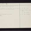 Blair, NS34NW 1, Ordnance Survey index card, page number 2, Verso