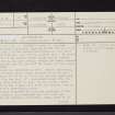 Kidsneuk, NS34SW 7, Ordnance Survey index card, page number 1, Recto