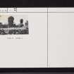 Elliston Castle, NS35NE 1, Ordnance Survey index card, Recto