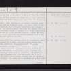 Kirklie Green, NS35NE 18, Ordnance Survey index card, page number 2, Verso