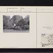 Kilmahew Castle, NS37NE 1, Ordnance Survey index card, Recto