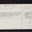 Dumbarton, NS37NE 16, Ordnance Survey index card, Recto