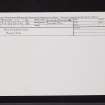Dumbarton, NS37NE 17, Ordnance Survey index card, Recto