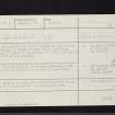 Keppoch House, NS37NW 1, Ordnance Survey index card, Recto