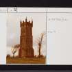 Barnweill Hill, Wallace's Monument, NS42NW 22, Ordnance Survey index card, Recto