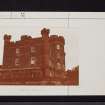 Caprington Castle, NS43NW 21, Ordnance Survey index card, Recto